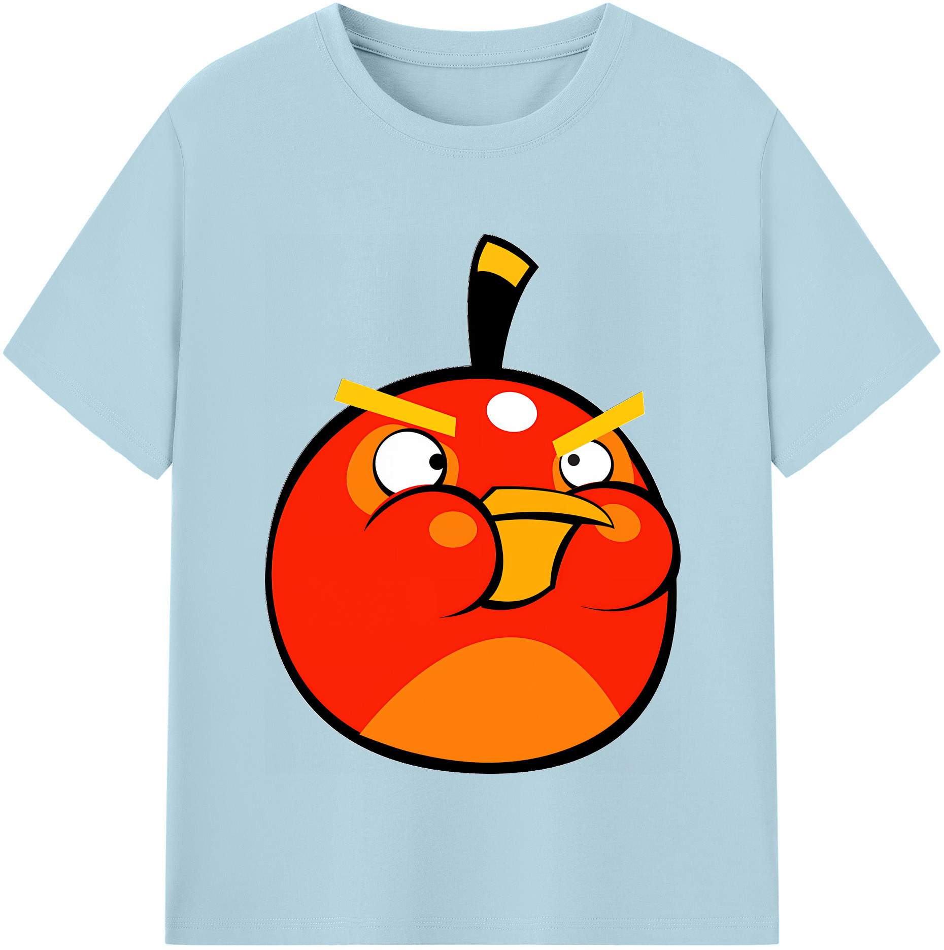 （画像用） Angry Birds アングリーバード 綿100％半袖Tシャツ（フロントプリント）